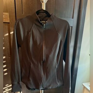 Athleta Black Ribbed Jacket